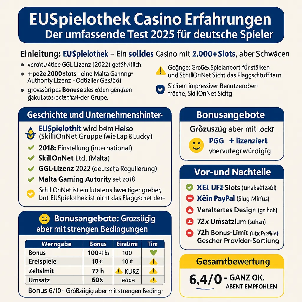 EUSpielothek Casino Erfahrungen