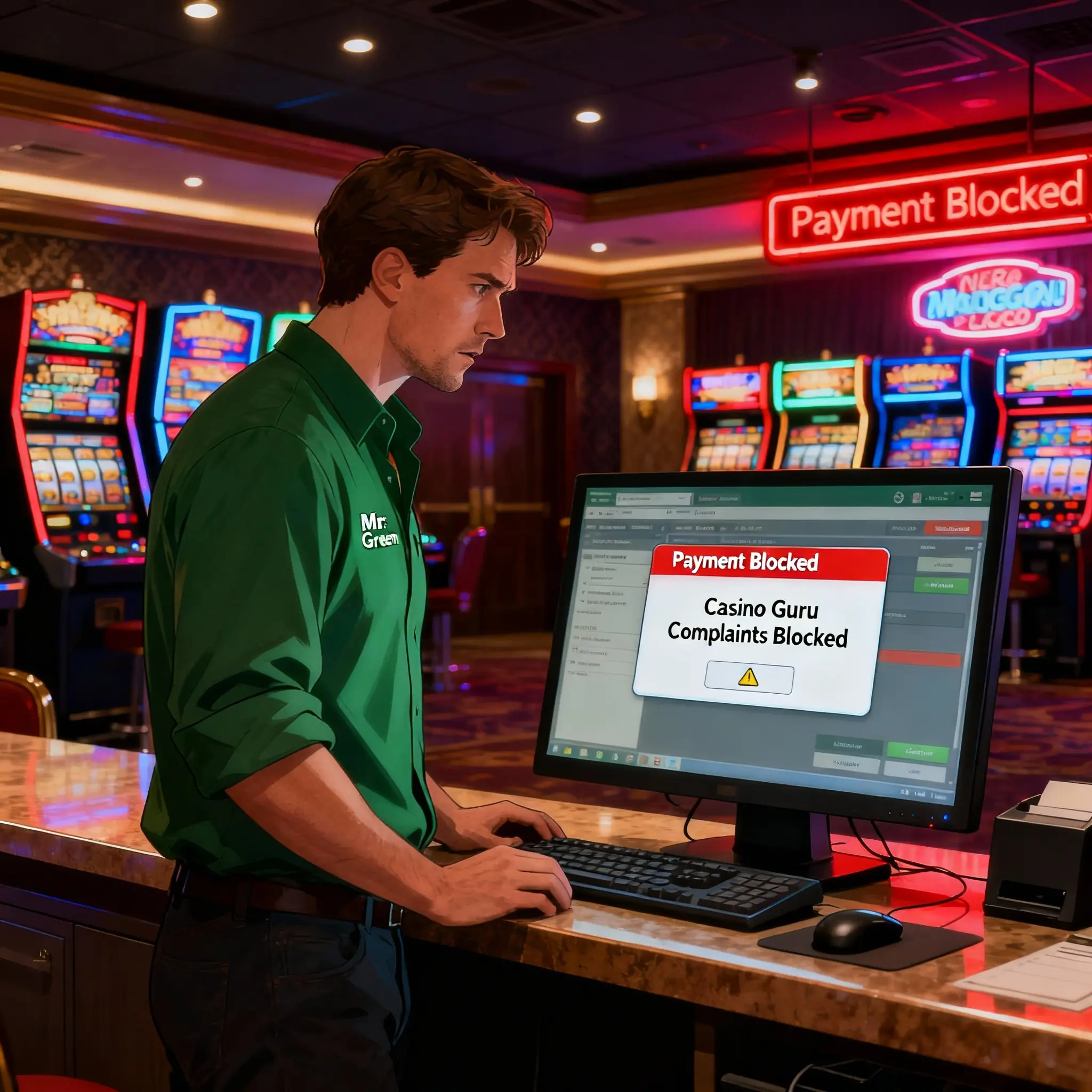 Mr Green Casino wire transfer trap